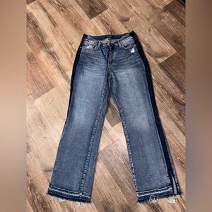 Judy Blue Two-Tone Flare Jeans